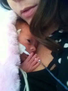 Mommy and Nora when she was sick.